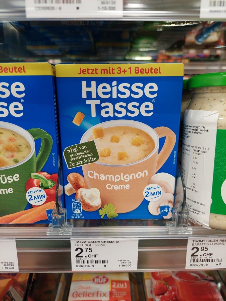 Heisse Tasse Champignon Creme