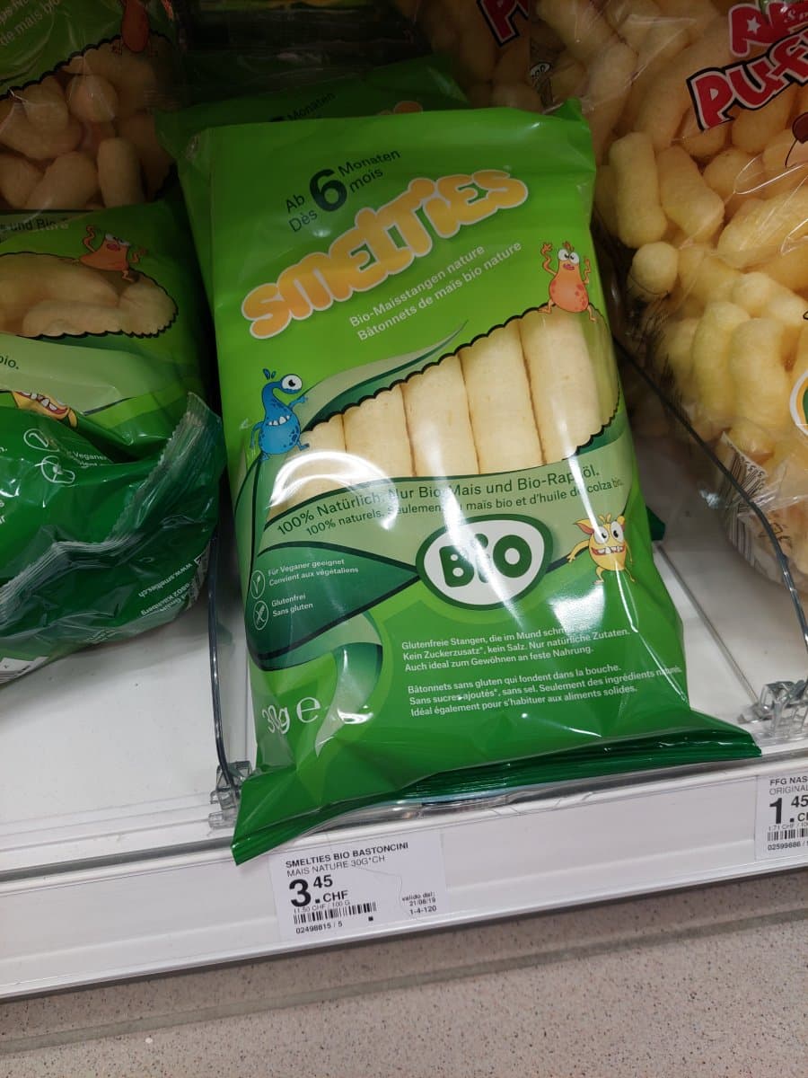 Smelties Bio Bastoncini Mais Nature