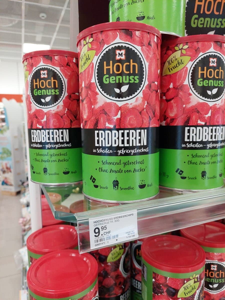 Hoch Genuss Erdbeerchips