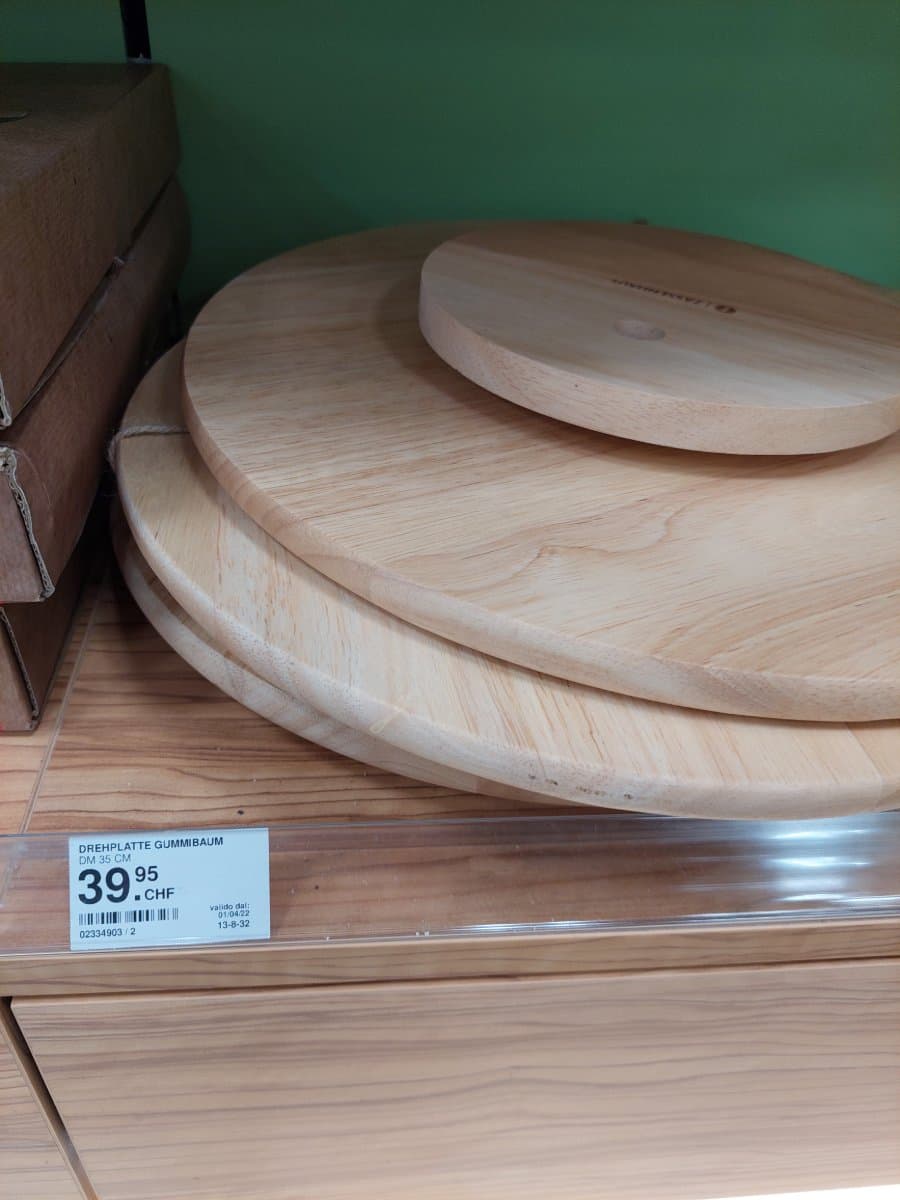 DREHPLATTE GUMMIBAUM DM 35 CM