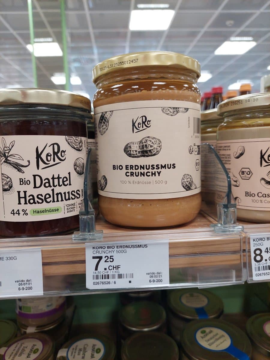 KoRo Bio Erdnussmus Crunchy