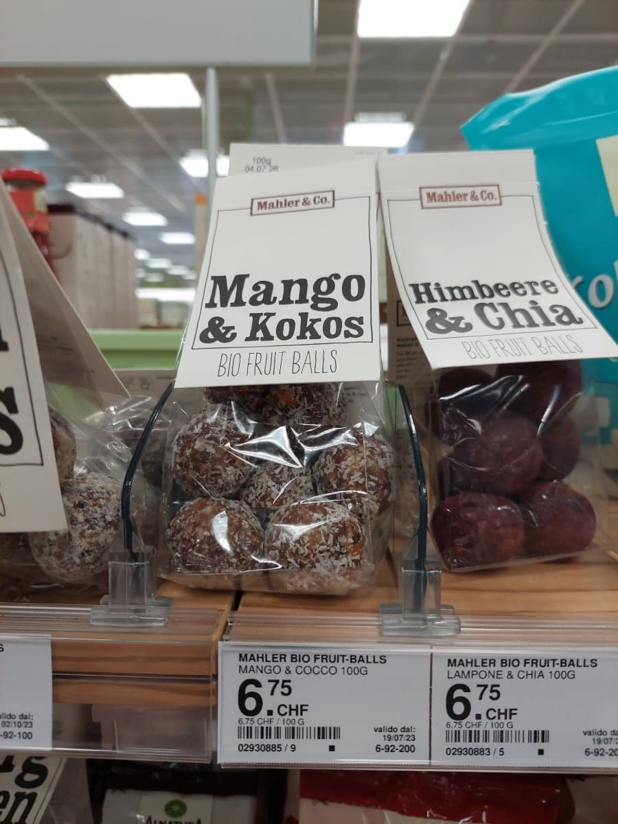 Mahler Bio Fruit-Balls Mango & Cocco 100g