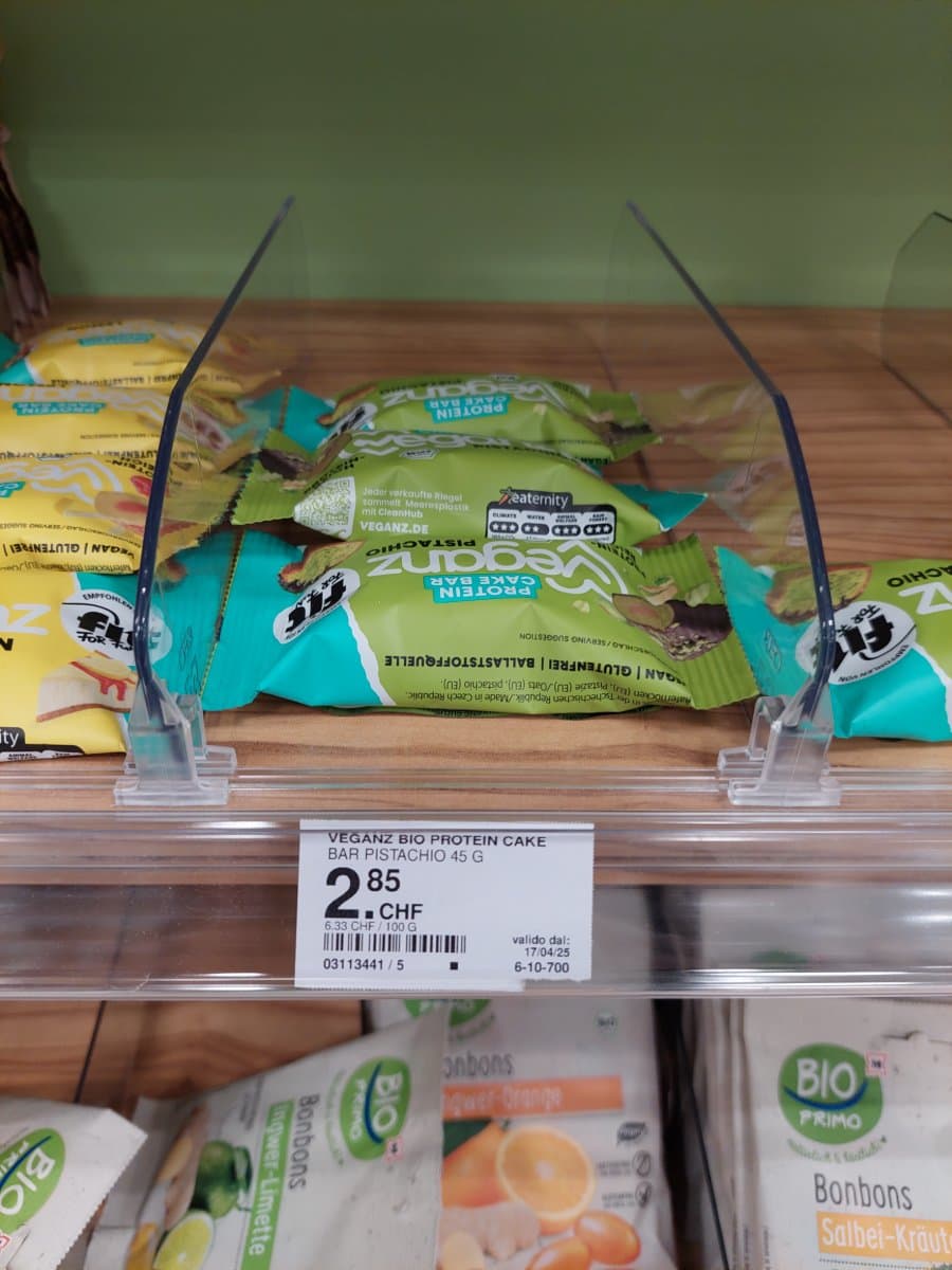 Veganz Bio Protein Cake Bar Pistachio 45 G