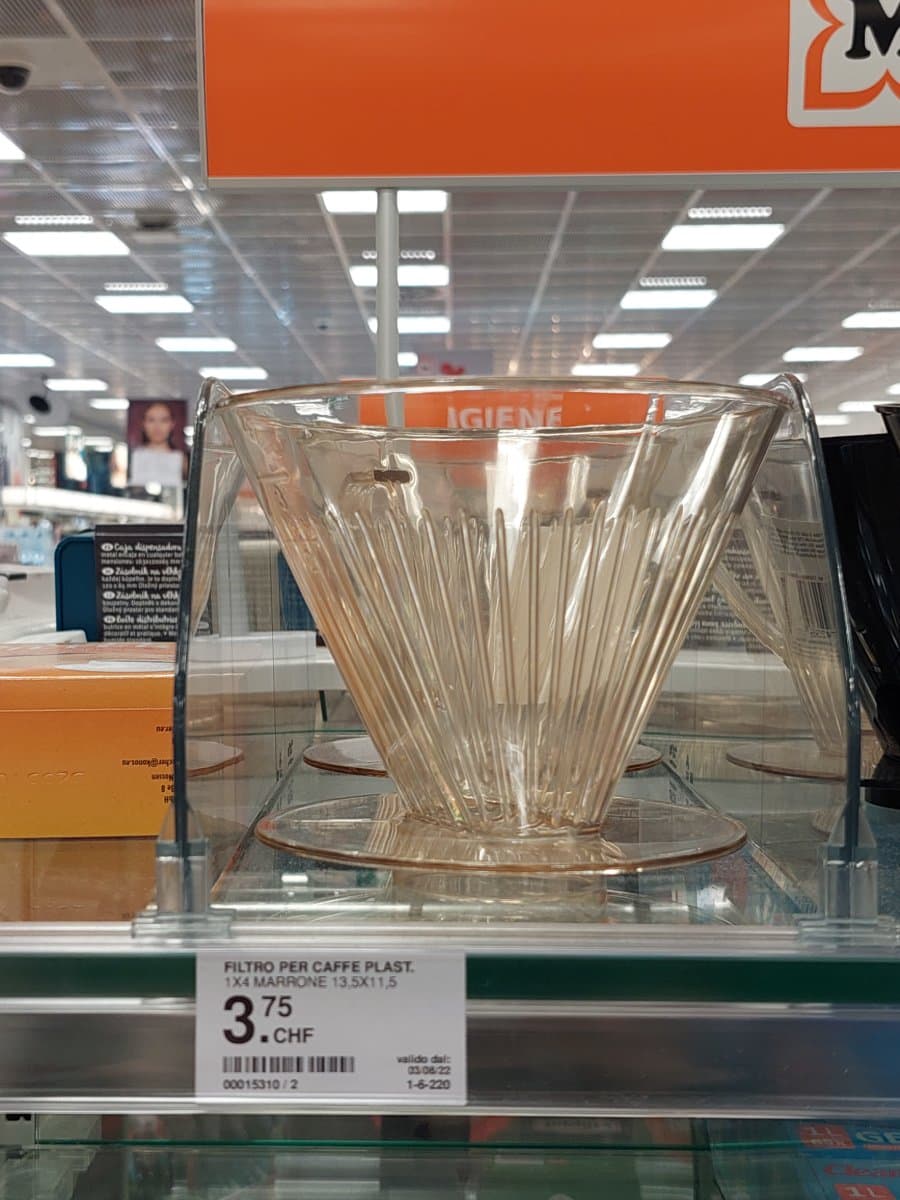 FILTRO PER CAFFE PLAST. 1X4 MARRONE 13.5X11,5