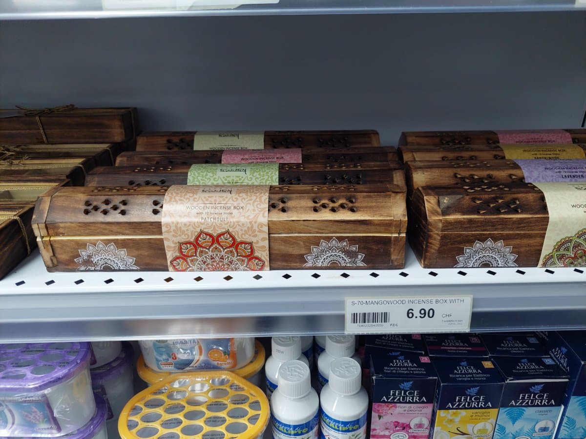 MANGOWOOD Scatola di Incenso in Legno