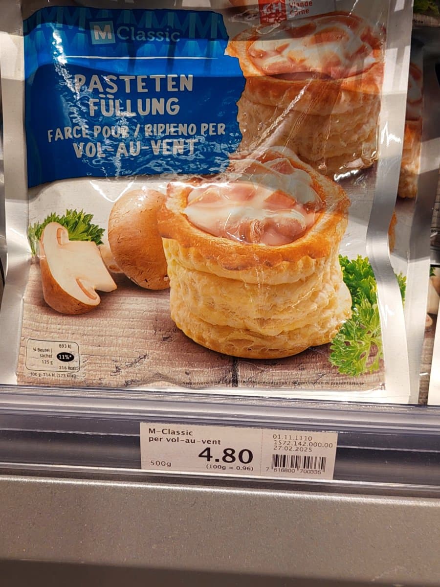 M Classic Ripieno per vol-au-vent